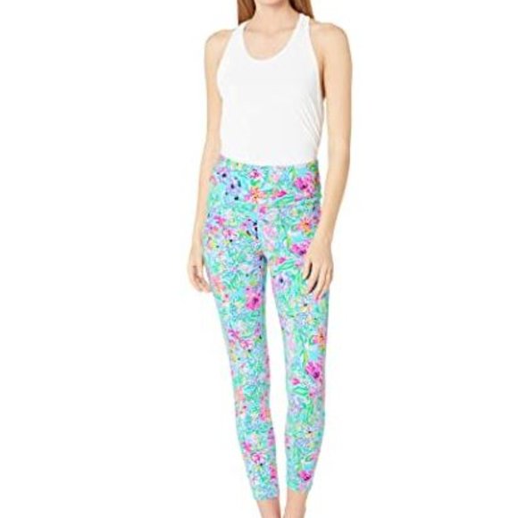 Lilly Pulitzer luxletic weekender legging Alligator Isle large NWT - Picture 4 of 12